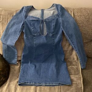 Jean mini dress
